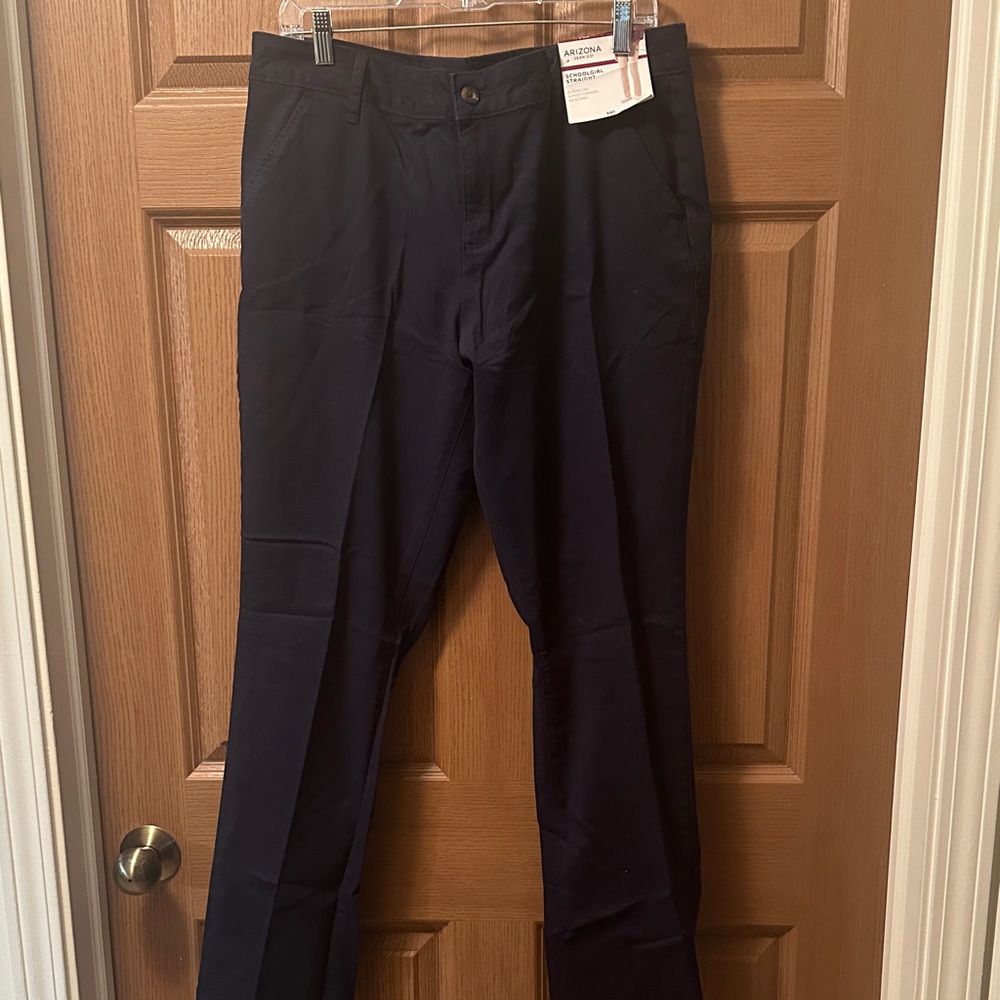 Arizona Jean Company Navy Straight-Leg Women's Pants